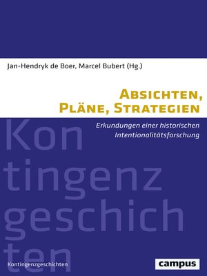 cover image of Absichten, Pläne, Strategien